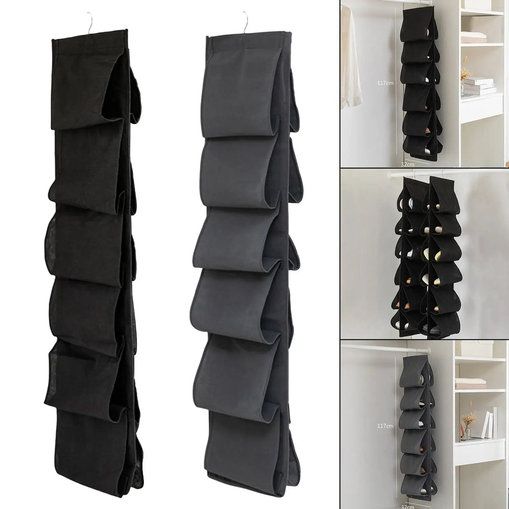 Hanging Shoes Rack Storage Shoes Hanger Shoes Organizer Over door for Wardrobe