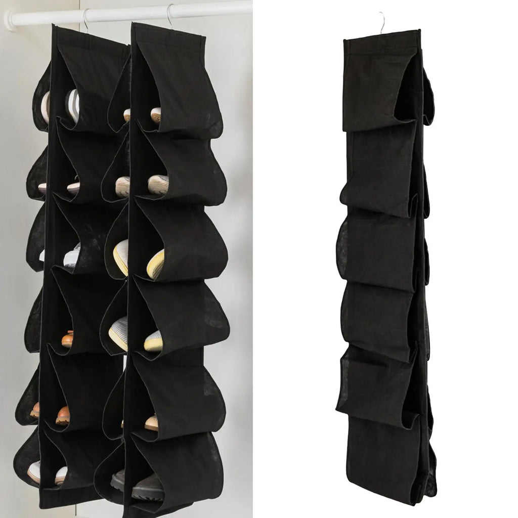 Hanging Shoes Rack Storage Shoes Hanger Shoes Organizer Over door for Wardrobe